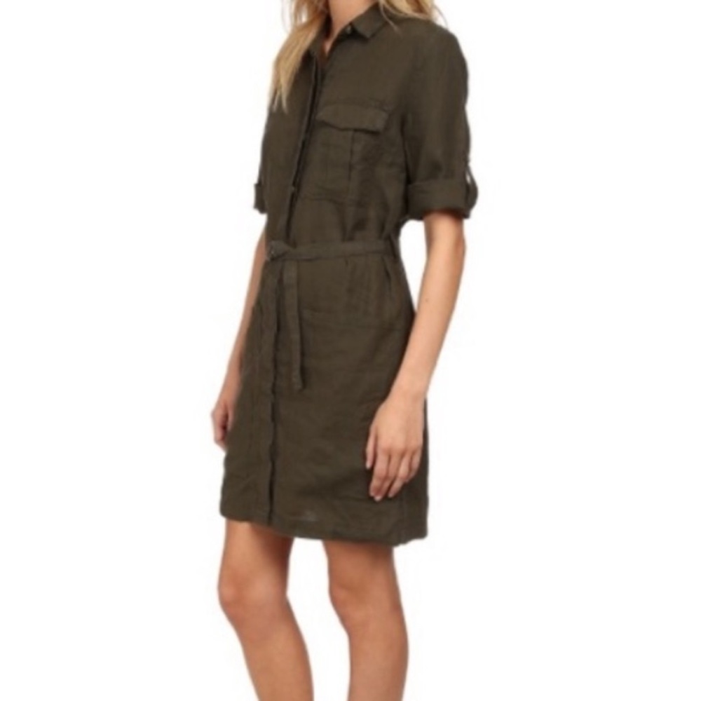 NWOT Kut from the Kloth 100% Linen Shirt Dress Shift S